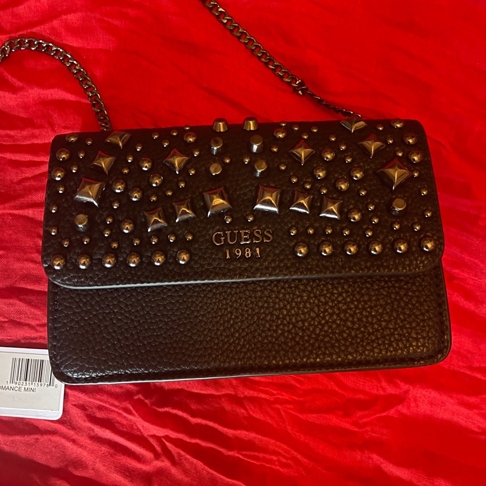 NWT Guess Haute Romance Mini Handbag - Black